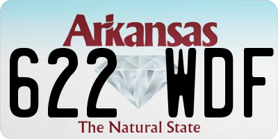AR license plate 622WDF