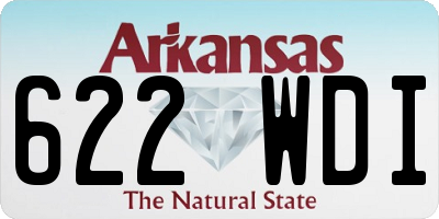 AR license plate 622WDI
