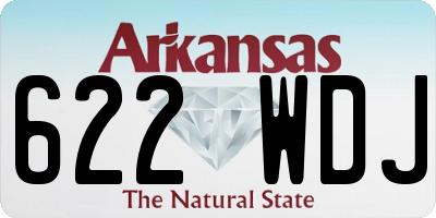 AR license plate 622WDJ