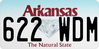 AR license plate 622WDM