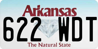 AR license plate 622WDT