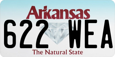 AR license plate 622WEA
