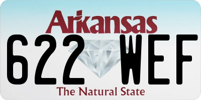 AR license plate 622WEF