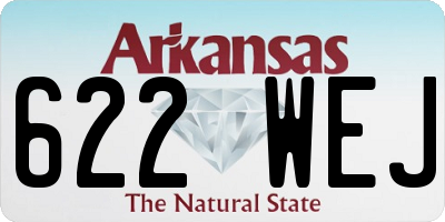 AR license plate 622WEJ