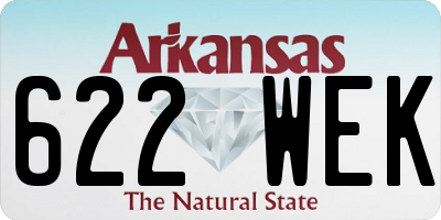 AR license plate 622WEK