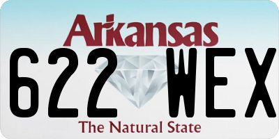 AR license plate 622WEX
