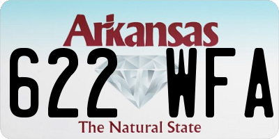 AR license plate 622WFA