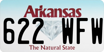 AR license plate 622WFW