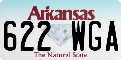 AR license plate 622WGA