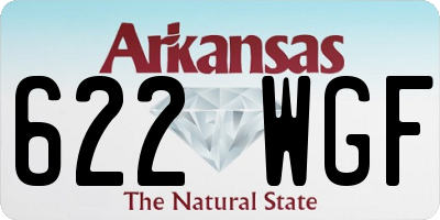 AR license plate 622WGF