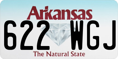 AR license plate 622WGJ
