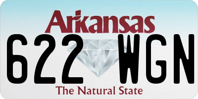 AR license plate 622WGN