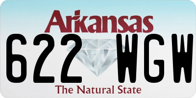 AR license plate 622WGW