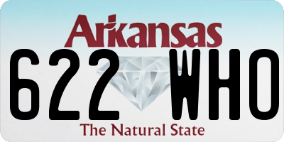 AR license plate 622WHO