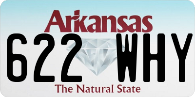 AR license plate 622WHY