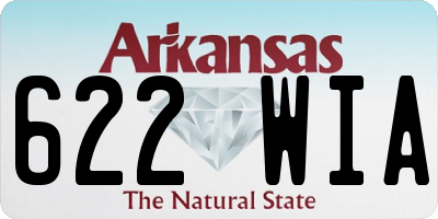 AR license plate 622WIA