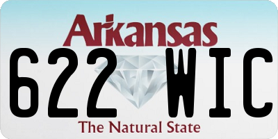 AR license plate 622WIC