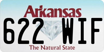 AR license plate 622WIF
