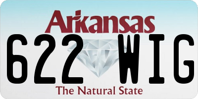 AR license plate 622WIG