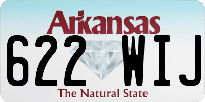 AR license plate 622WIJ