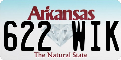 AR license plate 622WIK