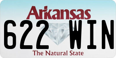 AR license plate 622WIN