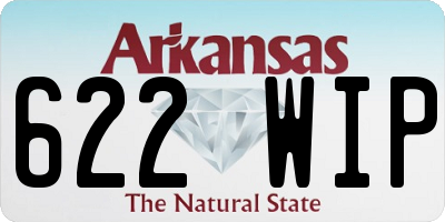 AR license plate 622WIP