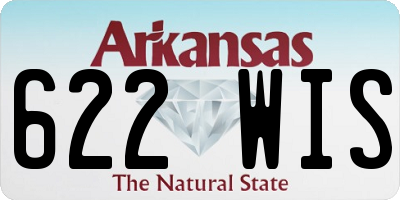 AR license plate 622WIS