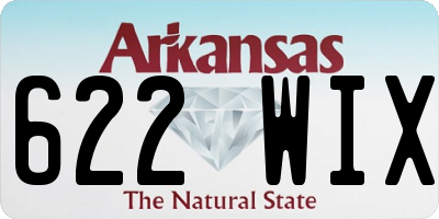 AR license plate 622WIX
