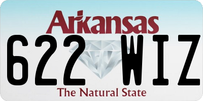 AR license plate 622WIZ