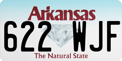 AR license plate 622WJF