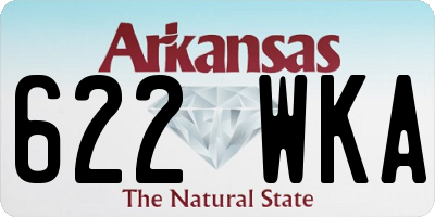 AR license plate 622WKA