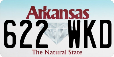 AR license plate 622WKD