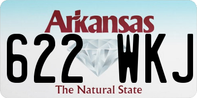 AR license plate 622WKJ