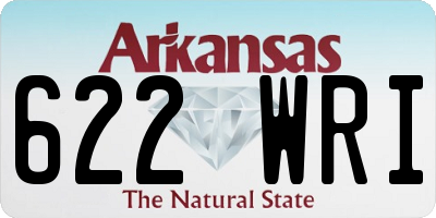 AR license plate 622WRI