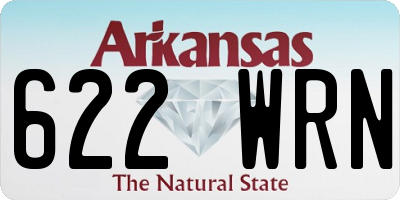 AR license plate 622WRN