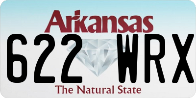 AR license plate 622WRX