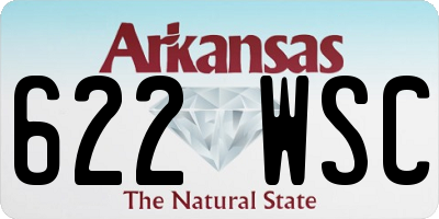 AR license plate 622WSC