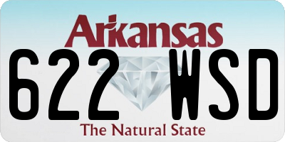 AR license plate 622WSD
