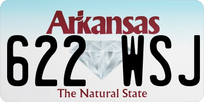 AR license plate 622WSJ