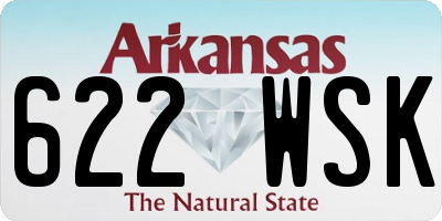 AR license plate 622WSK