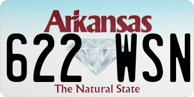 AR license plate 622WSN