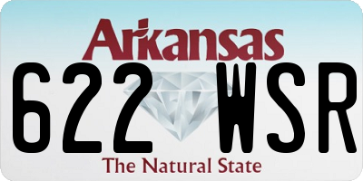 AR license plate 622WSR