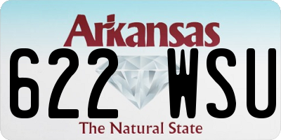 AR license plate 622WSU