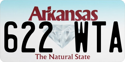 AR license plate 622WTA