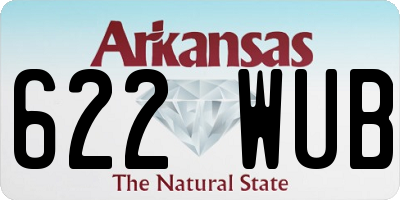 AR license plate 622WUB