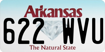 AR license plate 622WVU