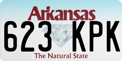 AR license plate 623KPK