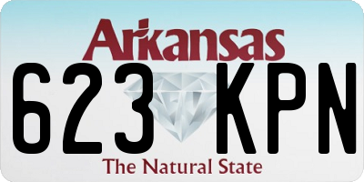 AR license plate 623KPN