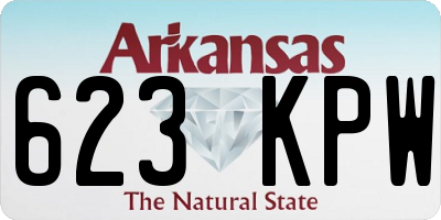 AR license plate 623KPW